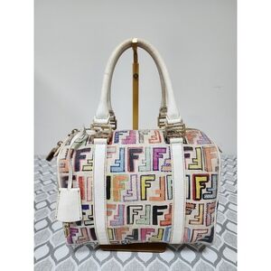 Fendi Forever Bauletto Boston Bag Multicolor